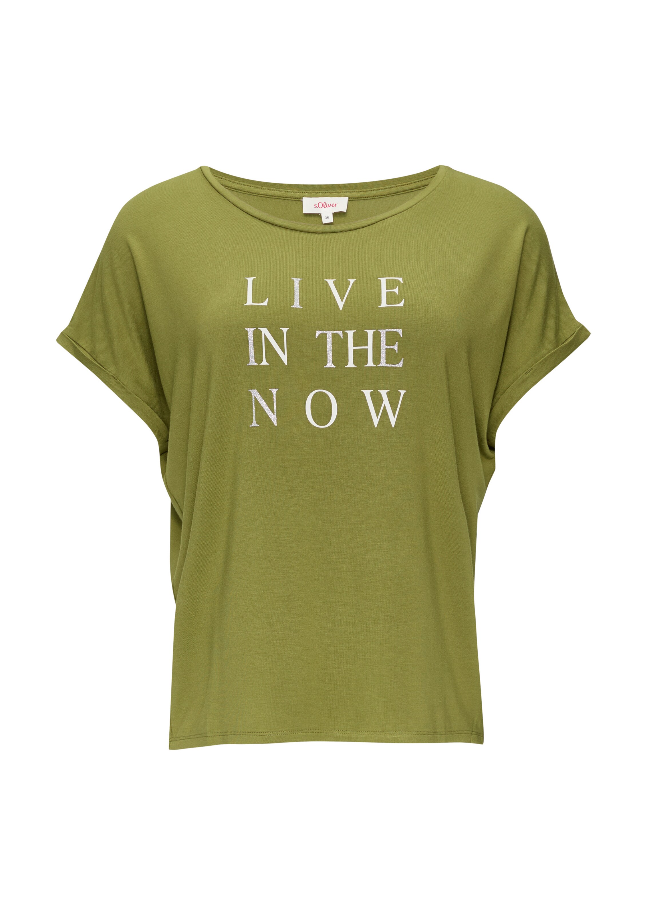 T-shirt s.Oliver en vert : devant