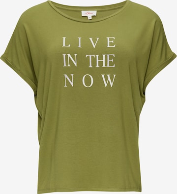 s.Oliver Shirt in Grün: Vorderseite