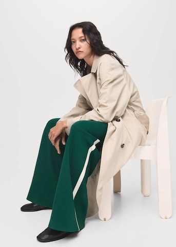 MANGO Wide leg Pants 'Roma' in Green