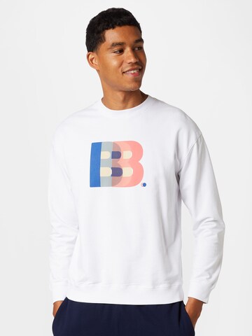 UNITED COLORS OF BENETTON Sweatshirt in White: front