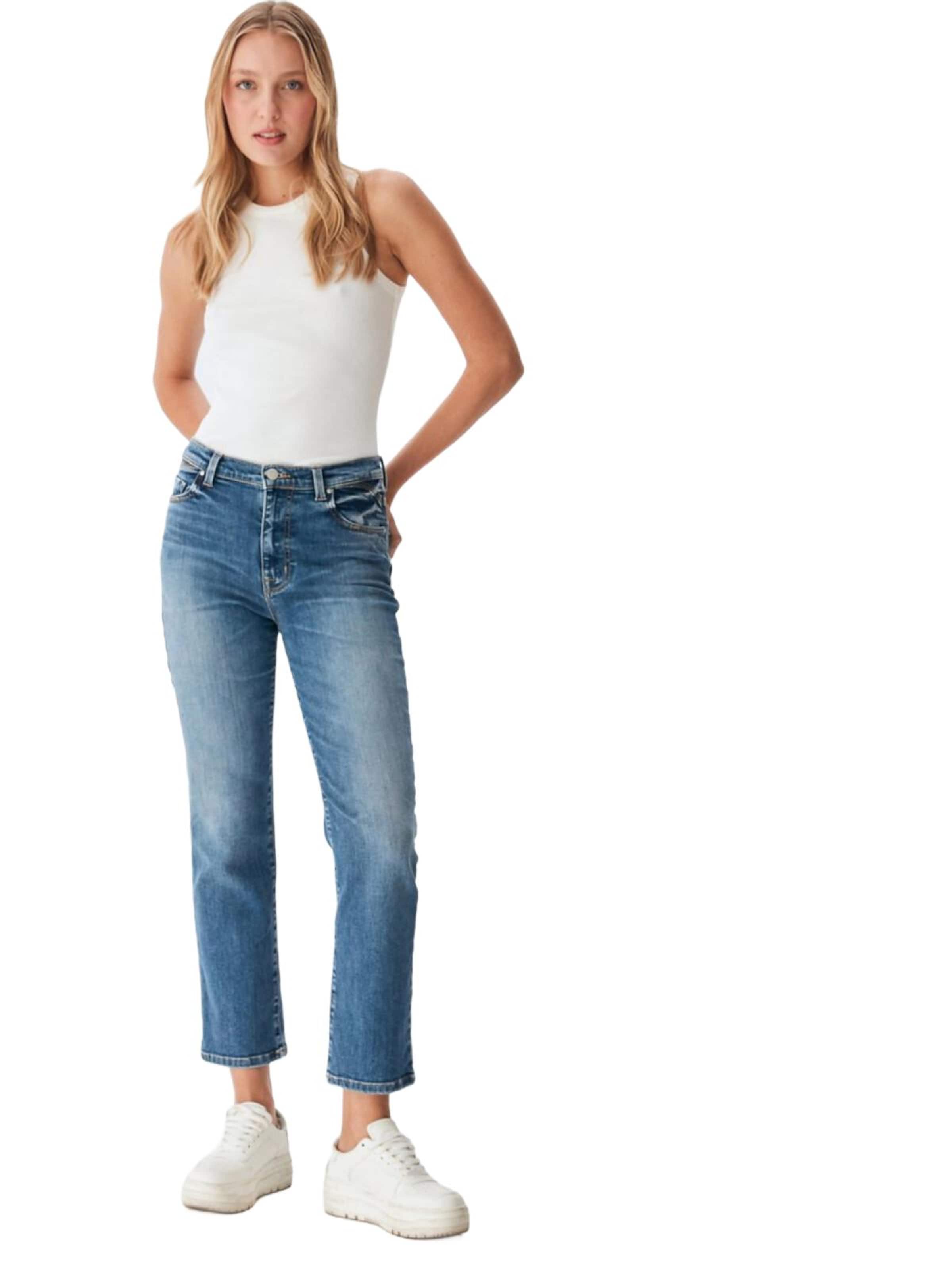 LTB Jeans Regular Jeans 'LTB Jeans Nena B Straight Leg High Waist Jeanshose' in Green