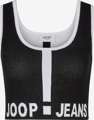 JOOP! Jeans Knitted Top 'Kama' in Black: front