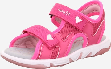 SUPERFIT - Sandália 'PEBBLES' em rosa: frente