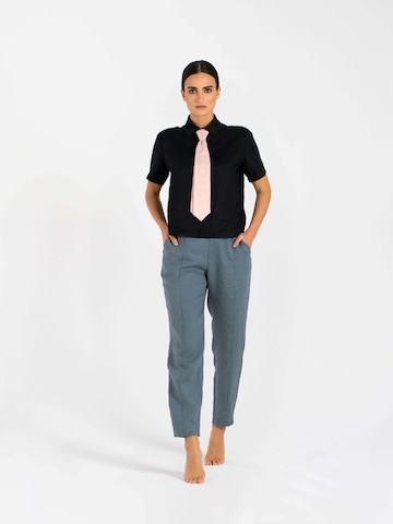 Coupe regular Chemise 'Linen Business Shirt' HACOY en rose