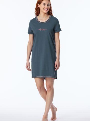 SCHIESSER Nachthemd ' Casual Essentials ' in Blauw