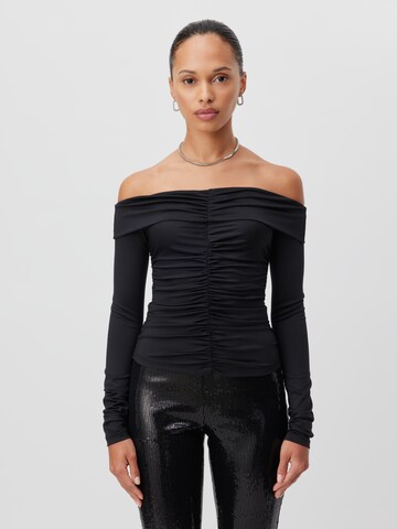 Tricou de la LeGer by Lena Gercke pe negru: față