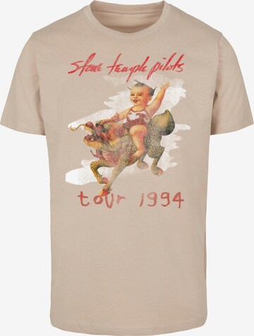 Merchcode T-Shirt 'Stone Temple Pilots - Tour 94' in Beige: predná strana