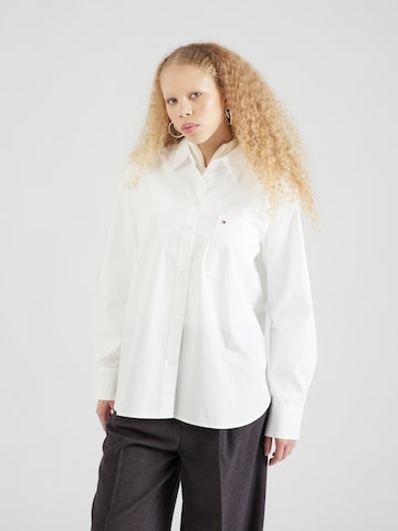 Camicia da donna 'Essential' di TOMMY HILFIGER in bianco: frontale