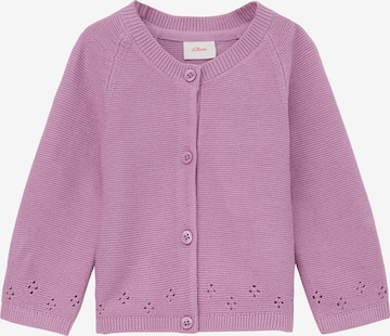 Cardigan s.Oliver en violet : devant