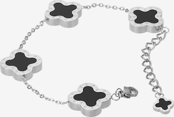 Bracelet 'Four-leaf Clover 16' Lenoites en argent : devant