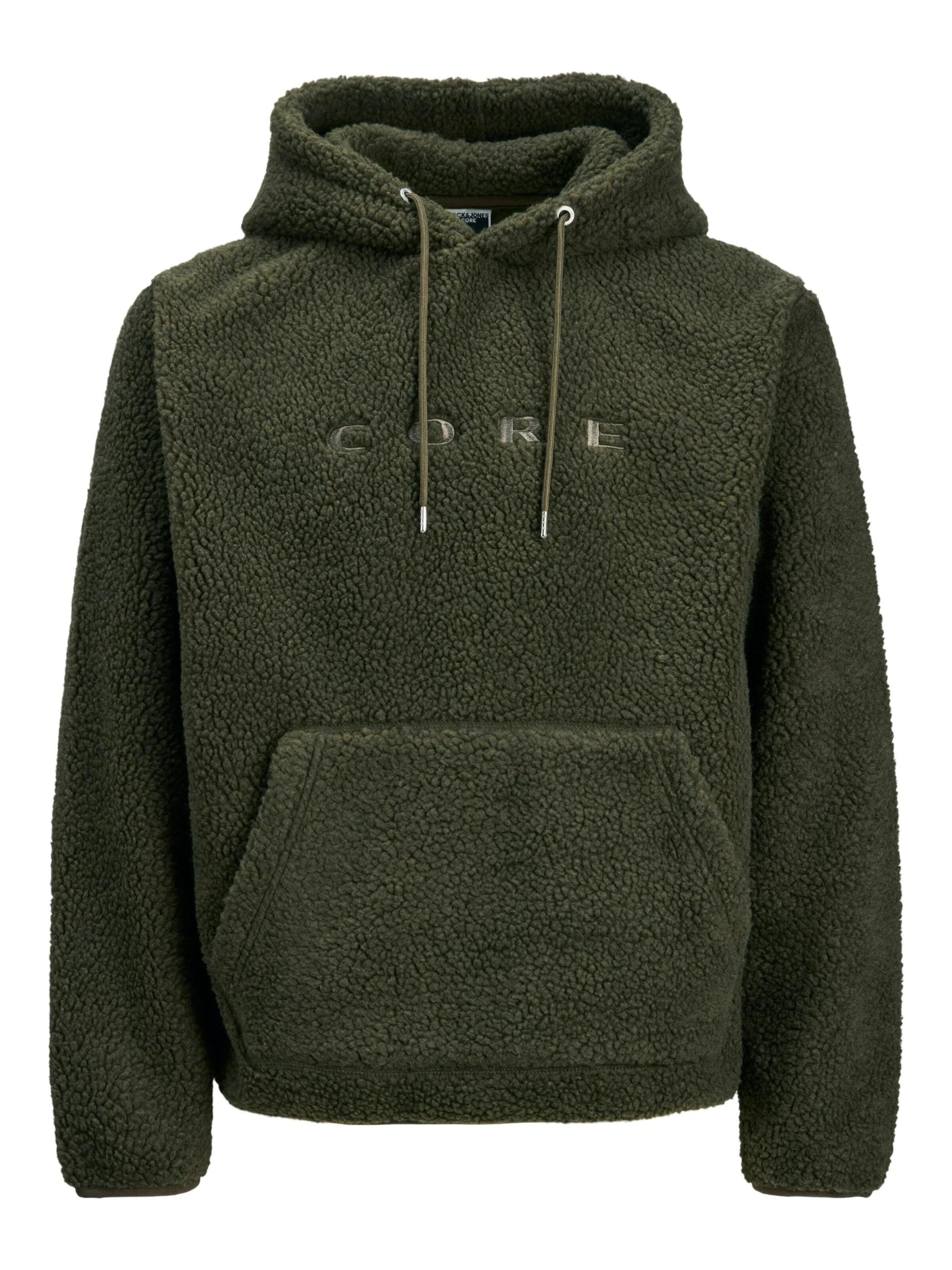 JACK & JONES Sweatshirt 'Maglieria Jack&Jones 12285678' i grøn: forside