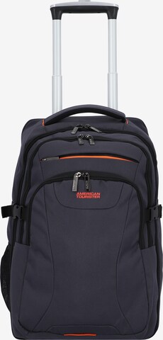 American Tourister Trolley 'At Work' in Blau: front