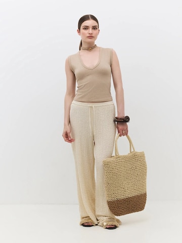 Haut No Matter What en beige : devant