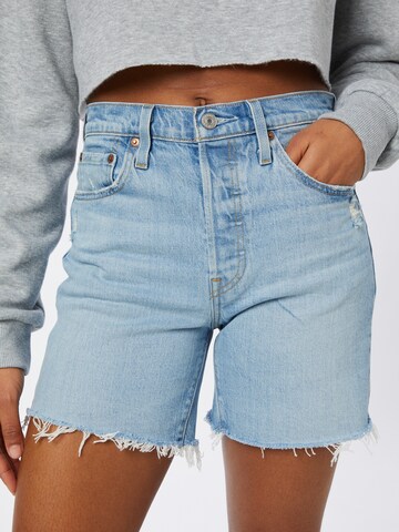 LEVI'S ® - Regular Calças de ganga '501® Mid Thigh Short' em azul