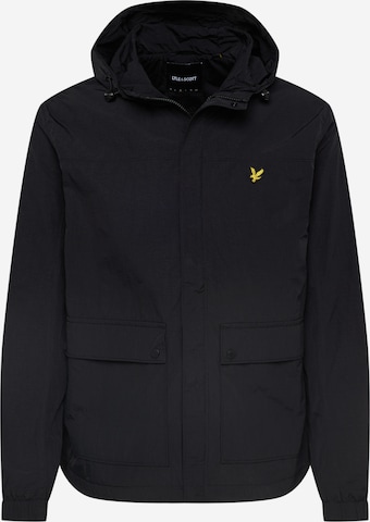 Lyle & Scott Klasický střih Přechodná bunda – černá: přední strana