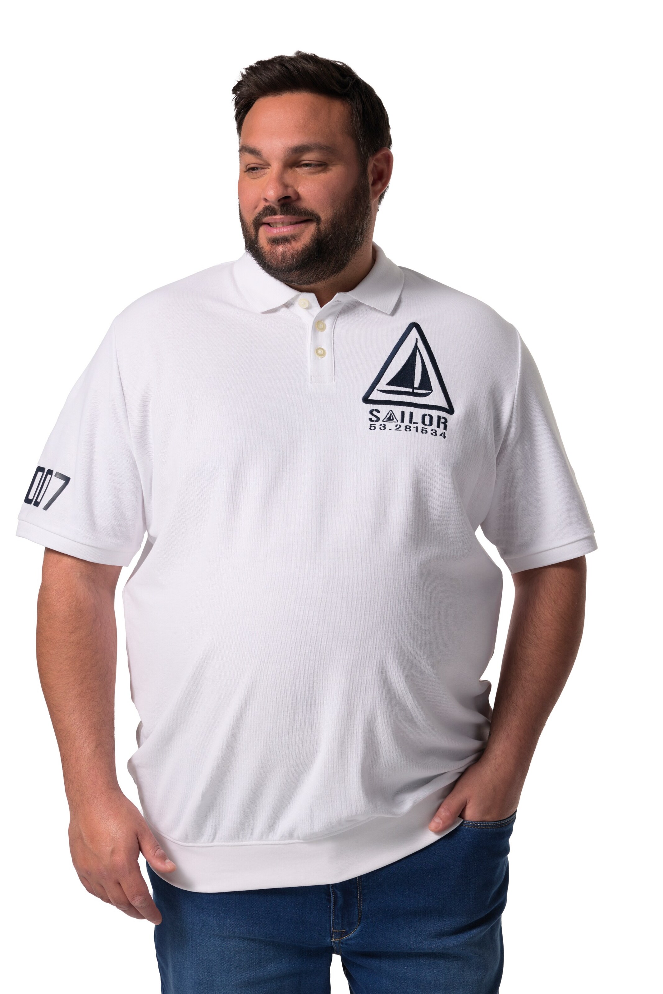 Men Plus Shirt in White