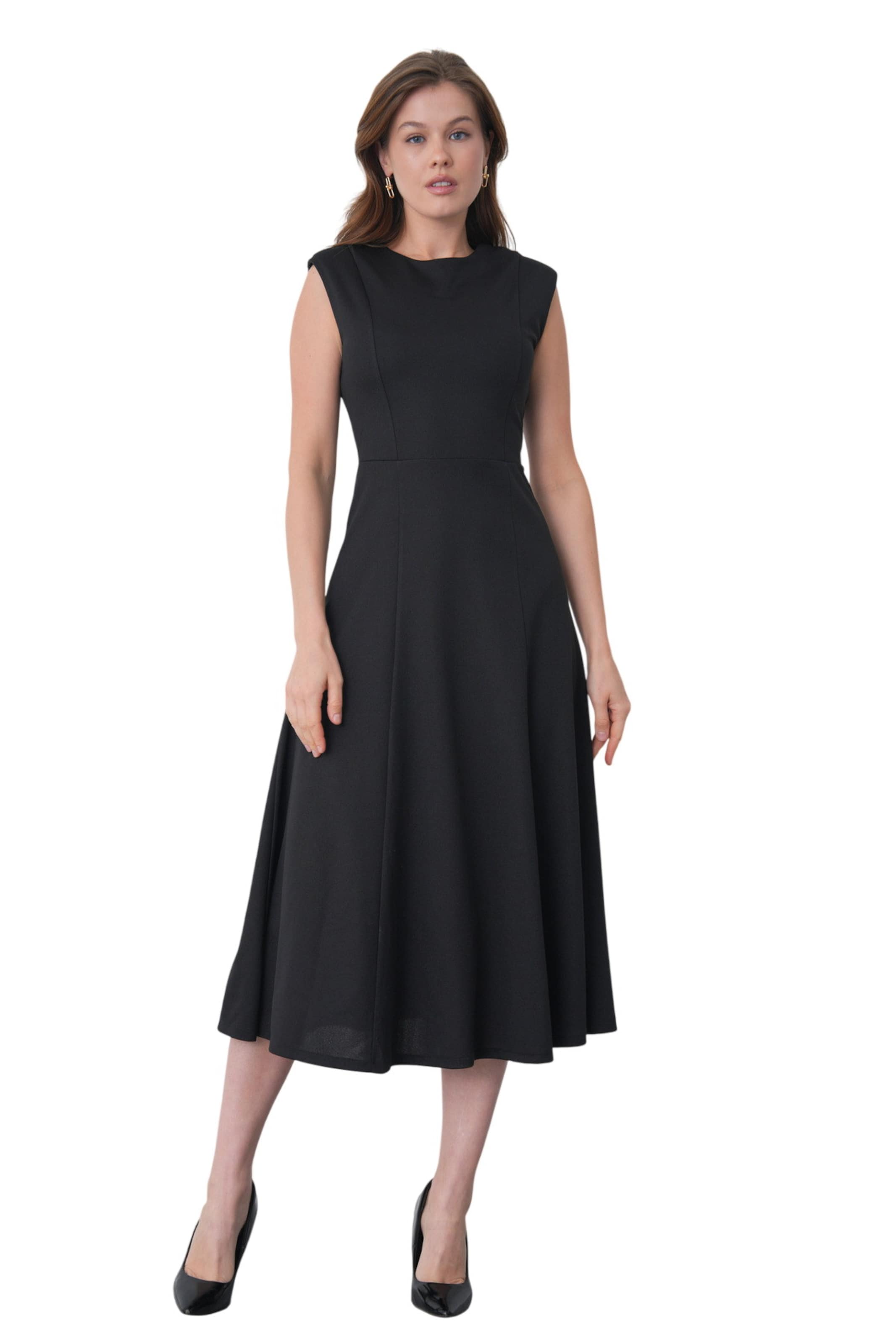 WOMAN VISION Jurk in Zwart: voorkant