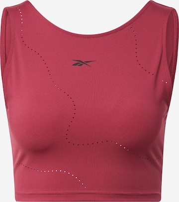 Reebok Sports top in Pink: front