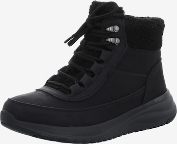 SKECHERS Šněrovací boty – černá: přední strana