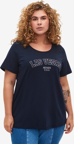 T-shirt 'Dave' Zizzi en bleu : devant