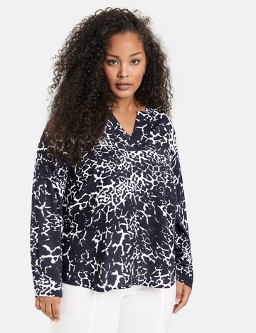 SAMOON Blouse in Blauw: voorkant