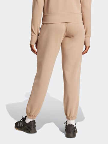 Effilé Pantalon de sport 'Designed For Training' ADIDAS PERFORMANCE en marron