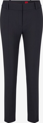 HUGO Slim fit Pleated Pants 'Hetana' in Blue: front