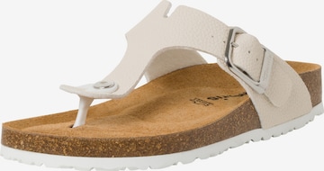 TAMARIS Teenslipper in Beige: voorkant