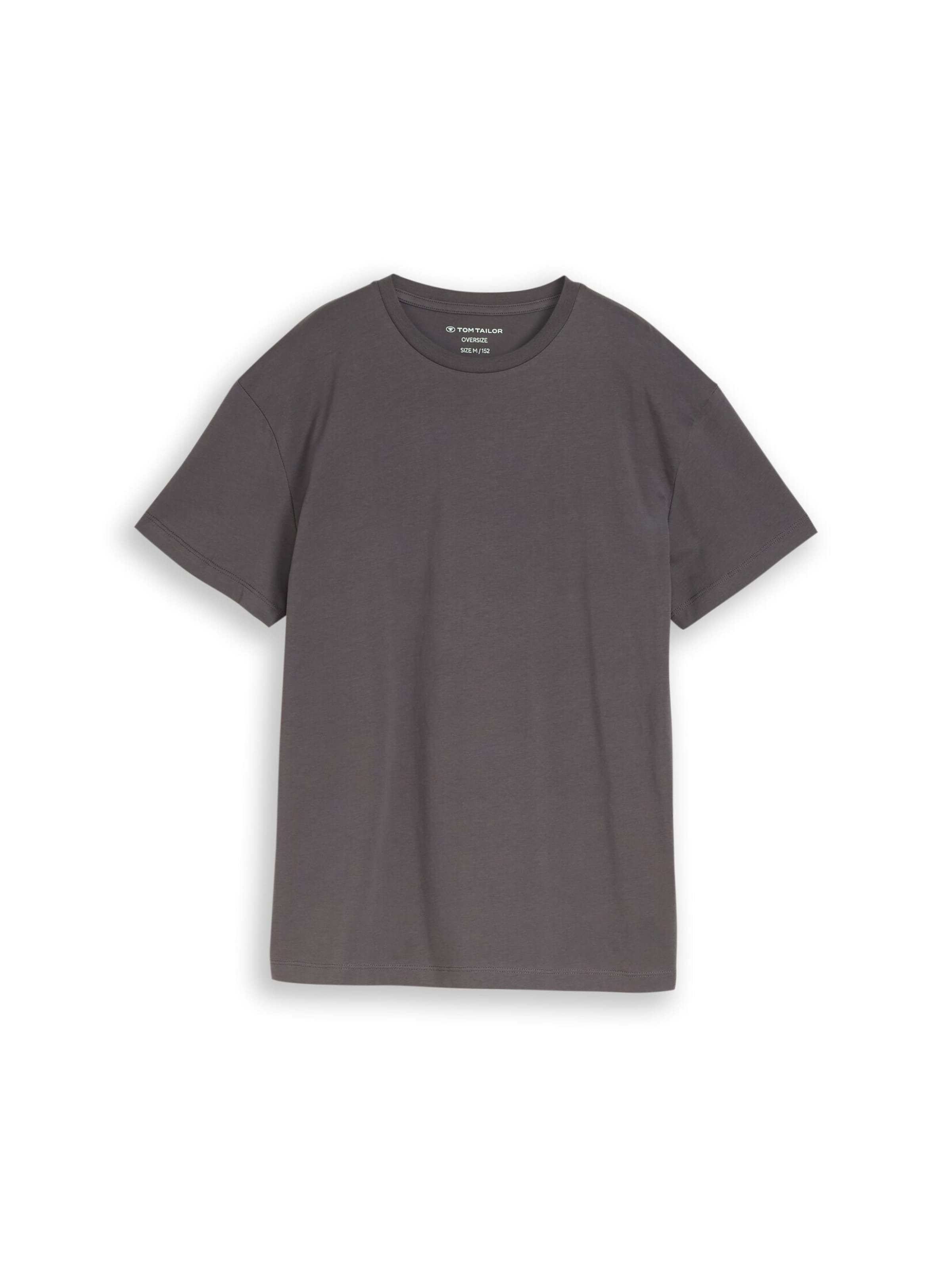T-Shirt TOM TAILOR en gris : devant