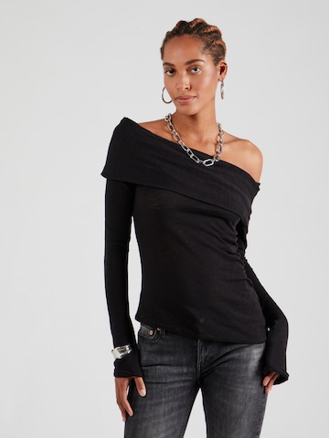 WEEKDAY Shirt 'Dani' in Schwarz: Vorderseite