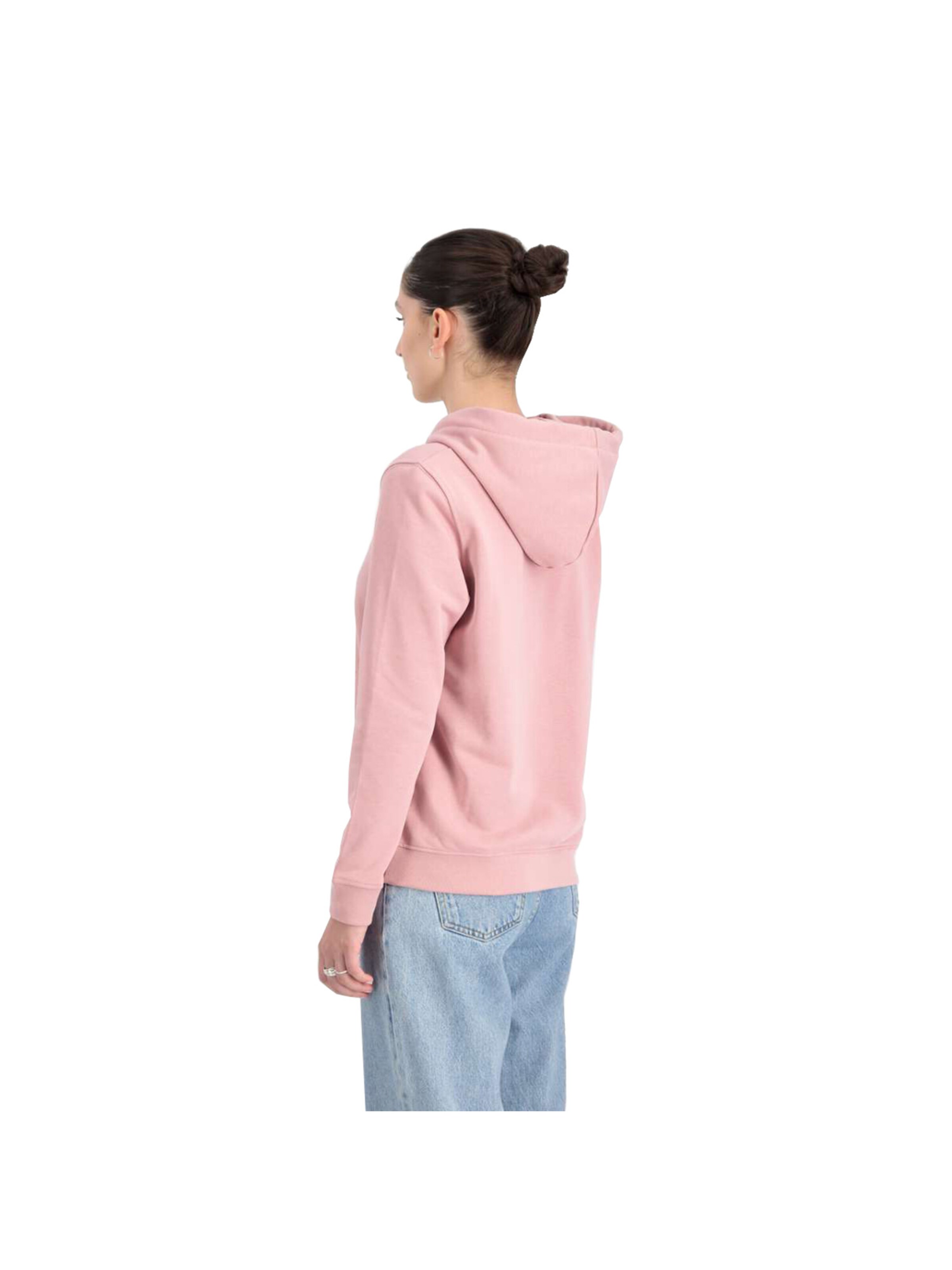 ALPHA INDUSTRIES Sweatshirt 'New Basic Glitter' in Pink