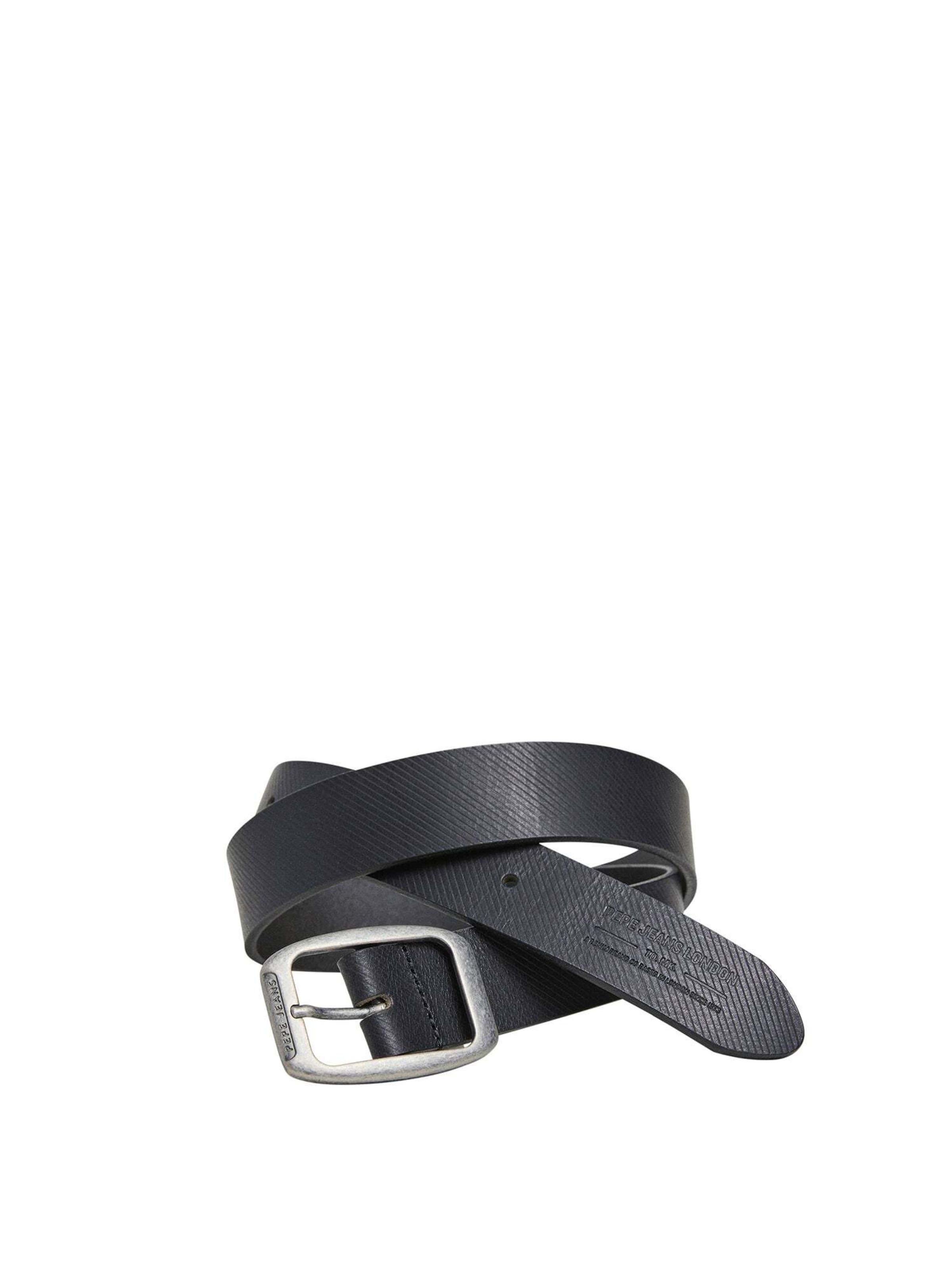 Pepe Jeans Gürtel in Schwarz: Vorderseite