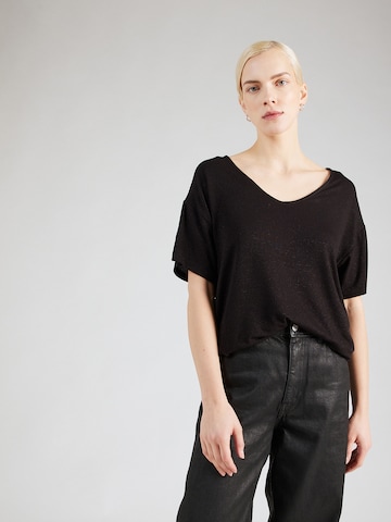 PIECES Shirt 'BILLO' in Black: front