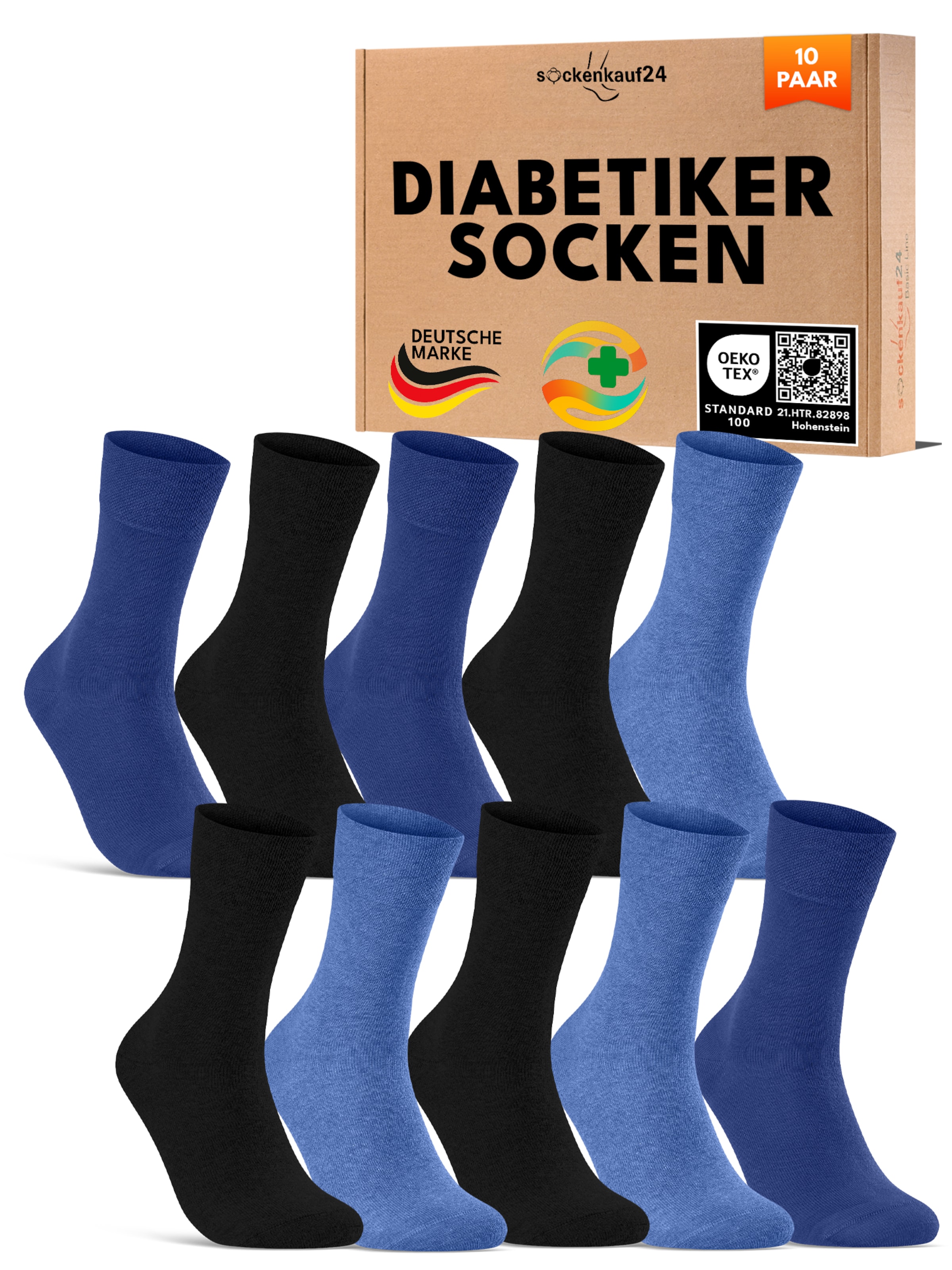 sockenkauf24 Socks in Blue: front