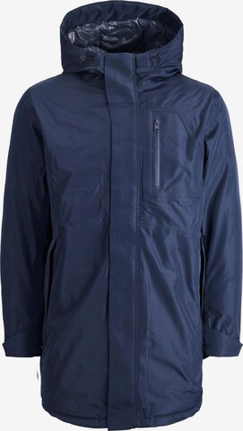 JACK & JONES Between-Seasons Parka 'Wing' in Blue: front