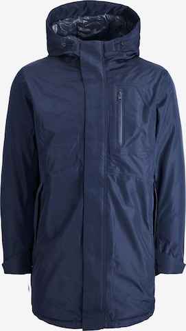 JACK & JONES Between-Seasons Parka 'Wing' in Blue: front