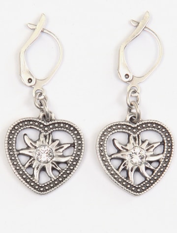 J. Jayz Earrings in Silver: front