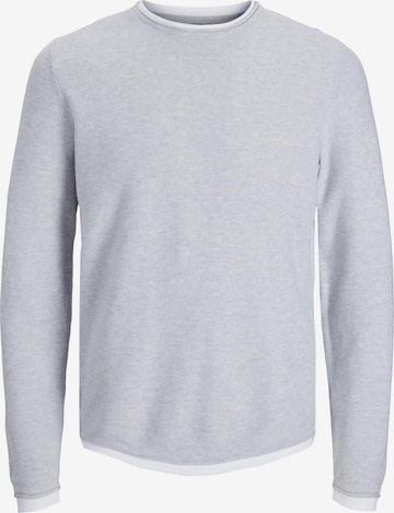 JACK & JONES Sweater 'WINN' in Grey: front