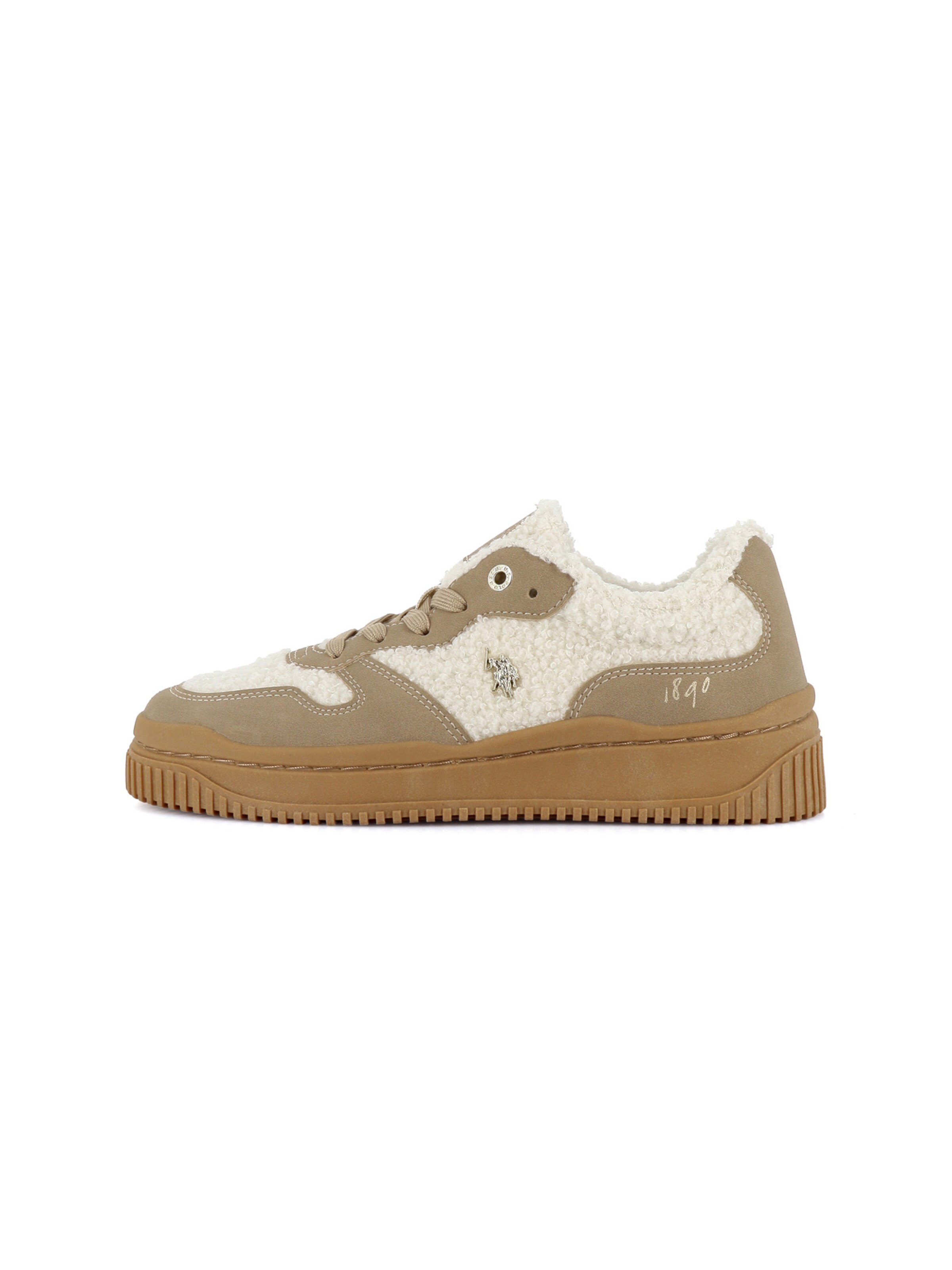 Baskets basses 'Amber' US POLO ASSN. en beige : devant