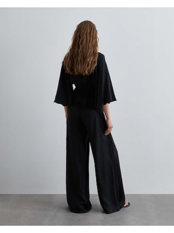 Scalpers Wide Leg Hose in Schwarz