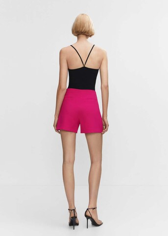 MANGO Regular Shorts 'Fica' in Pink