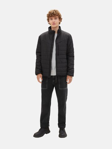 TOM TAILOR DENIM Between-season jacket in Black