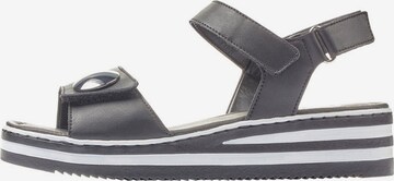 Rieker - Sandalias con hebilla en negro