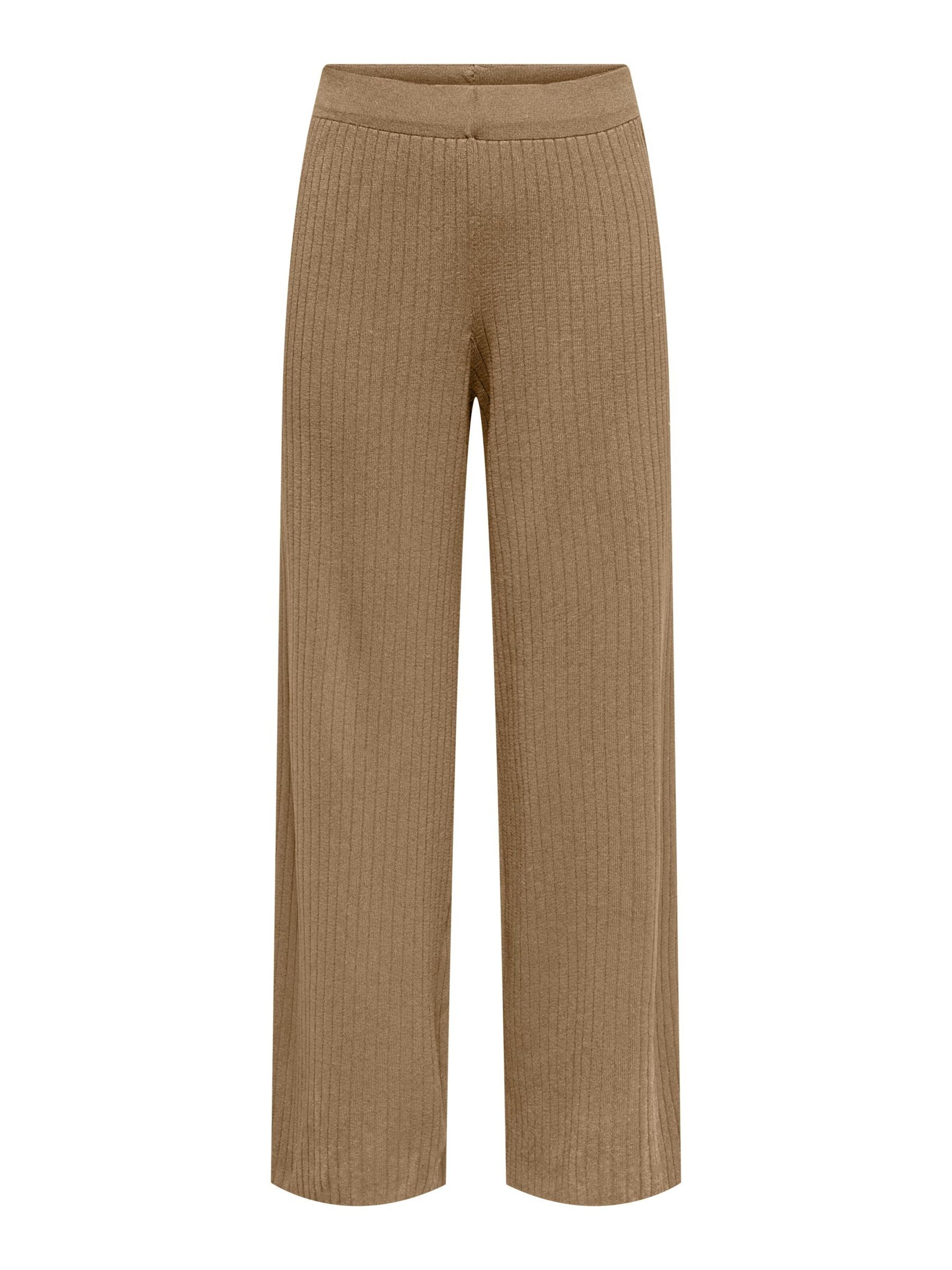 ONLY - Pierna ancha Pantalón 'ONLThelma' en marrón: frente
