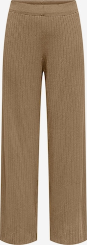 Wide Leg Pantalon 'ONLThelma' ONLY en marron : devant