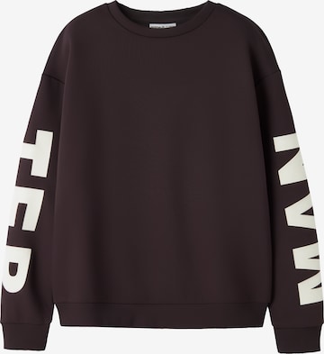 NAME IT Sweatshirt 'NKFNOKKI' in Brown: front