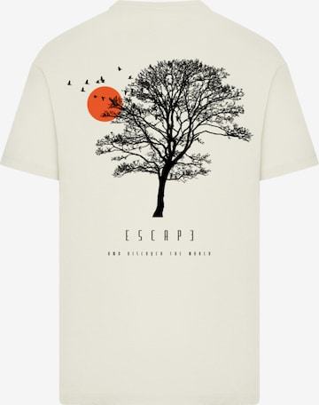 F4NT4STIC T-Shirt 'Escape Discover the World Tree Birds' in Beige: Vorderseite