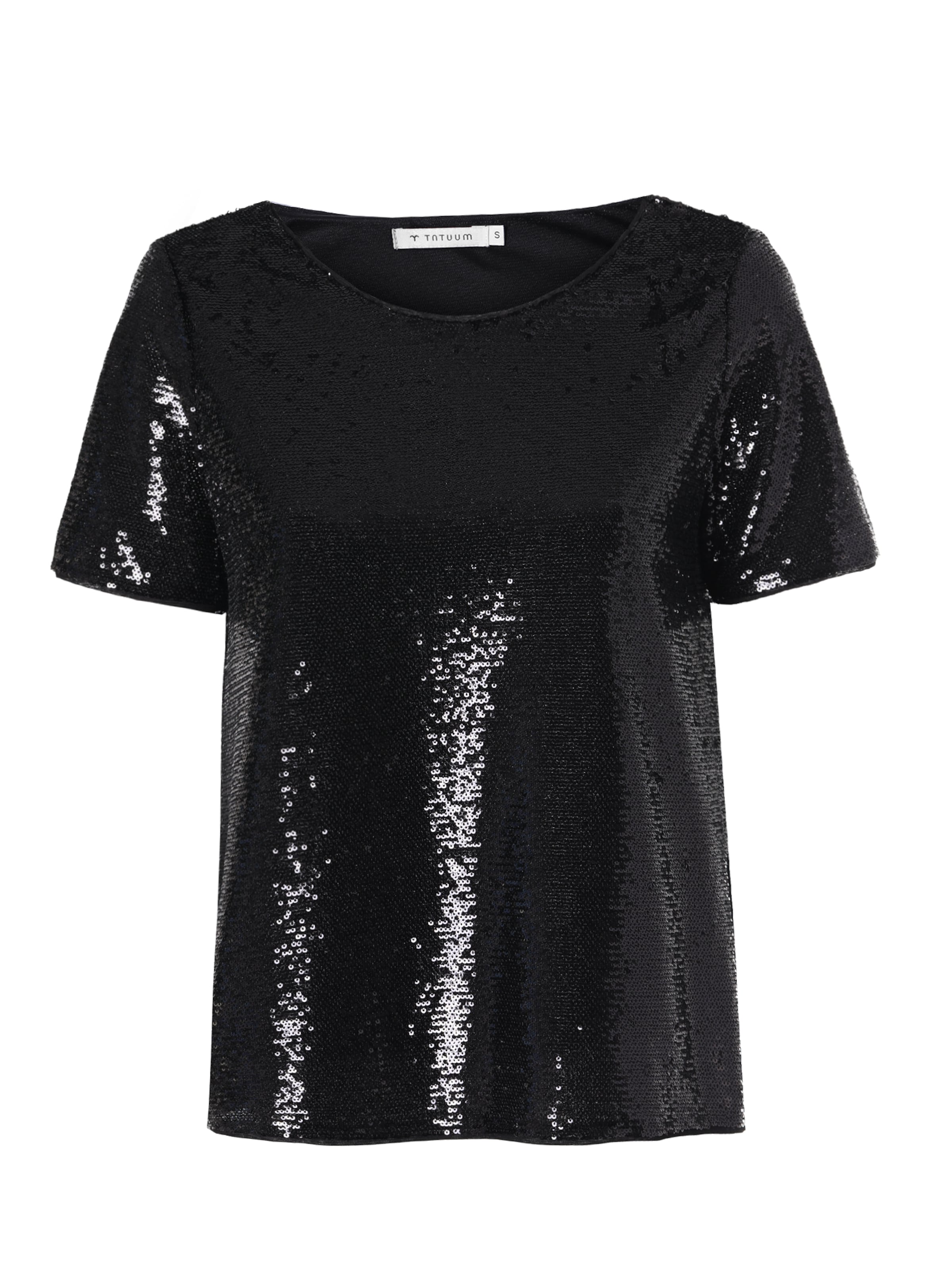 TATUUM Blouse 'Velvita' in Zwart: voorkant