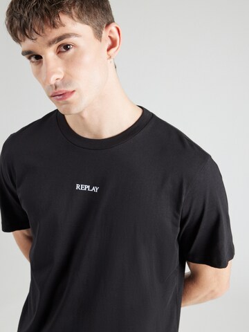 REPLAY Shirt in Zwart
