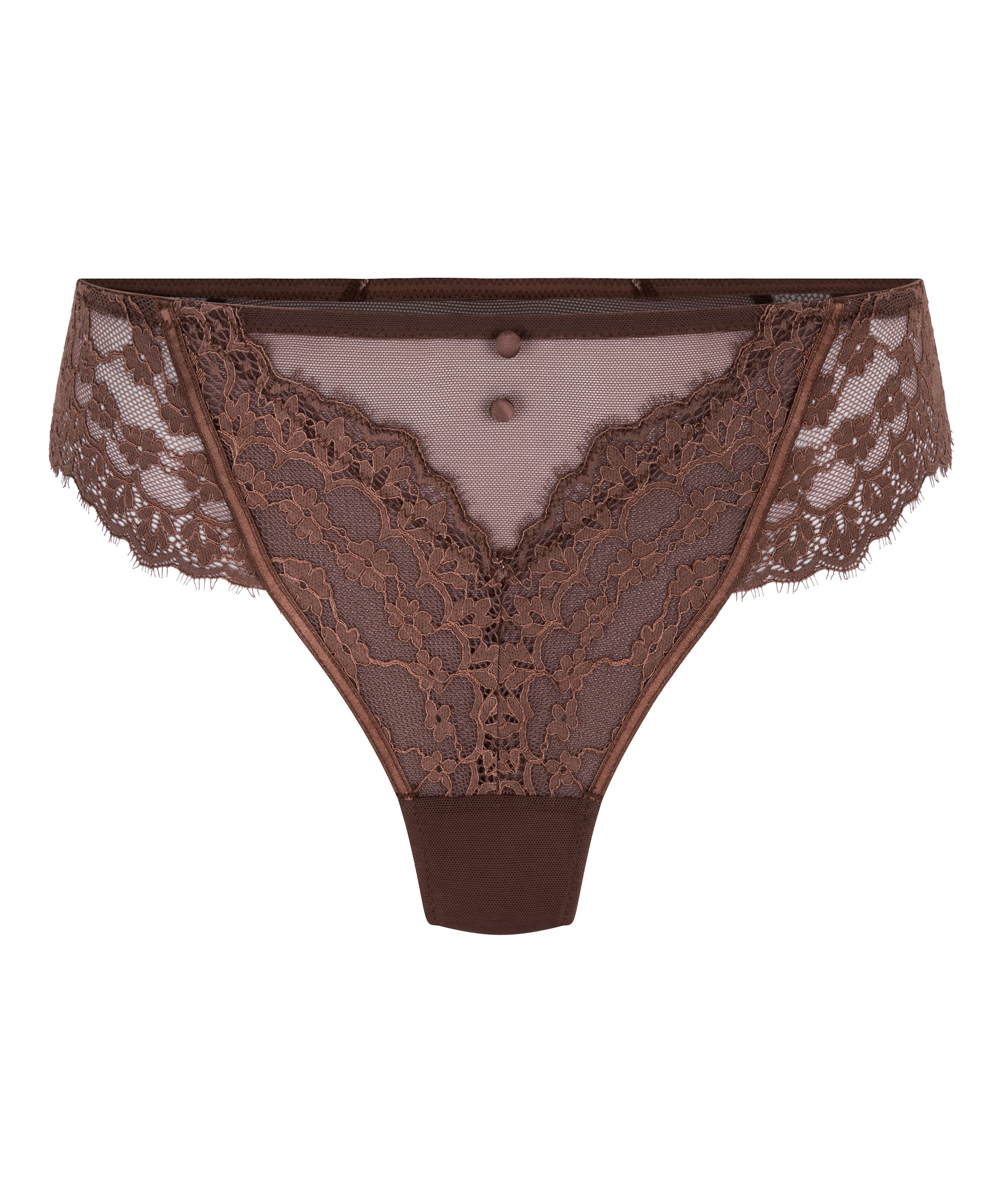 Hunkemöller Стринг 'Daisy' в кафяво: отпред